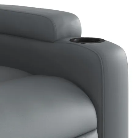 Fauteuil inclinable Gris Similicuir