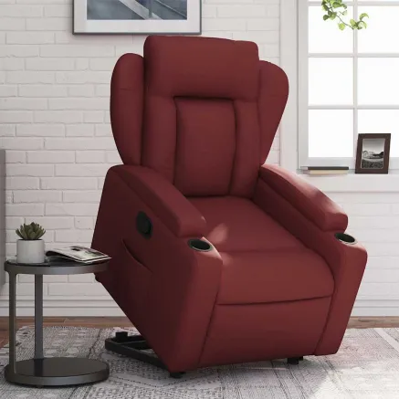 Fauteuil inclinable Rouge bordeaux Similicuir
