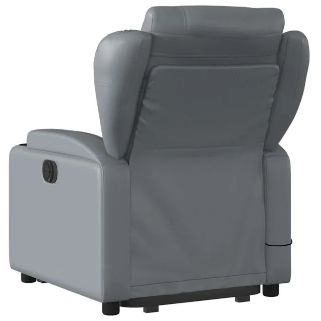 Fauteuil inclinable de massage Gris Similicuir