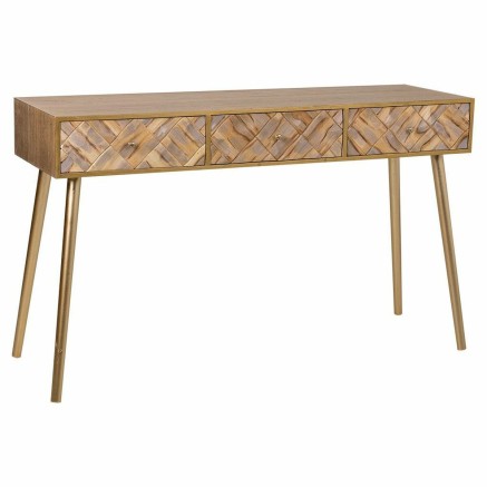 Zijtafel met lades Alexandra House Living Bruin 41 x 79 x 132 cm