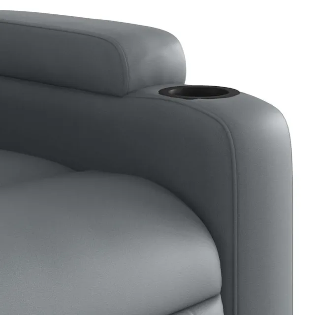 Fauteuil inclinable de massage Gris Similicuir