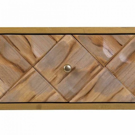 Zijtafel met lades Alexandra House Living Bruin 41 x 79 x 132 cm 2