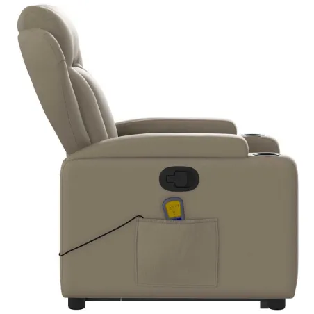 Fauteuil inclinable de massage Cappuccino Similicuir