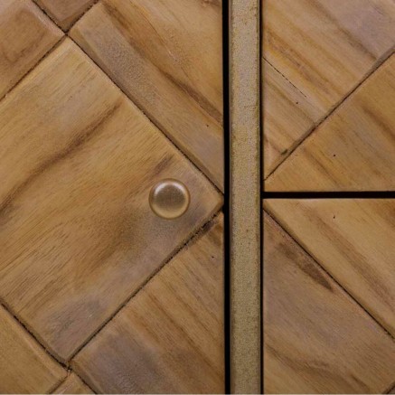 Cómoda Alexandra House Living Marrón Madera de Paulonia 41 x 65 x 11 2