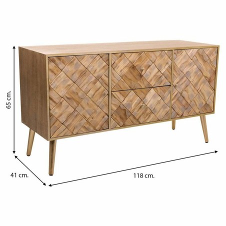 Commode Alexandra House Living Marron Bois de paulownia 41 x 65 x 118
