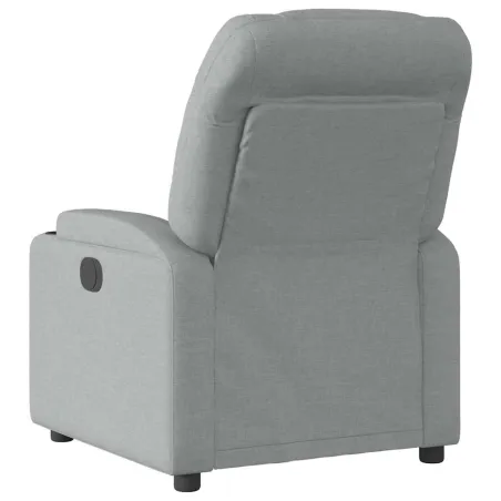 Fauteuil inclinable électrique Gris clair Tissu