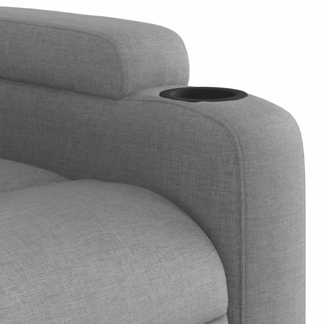 Fauteuil inclinable électrique Gris clair Tissu