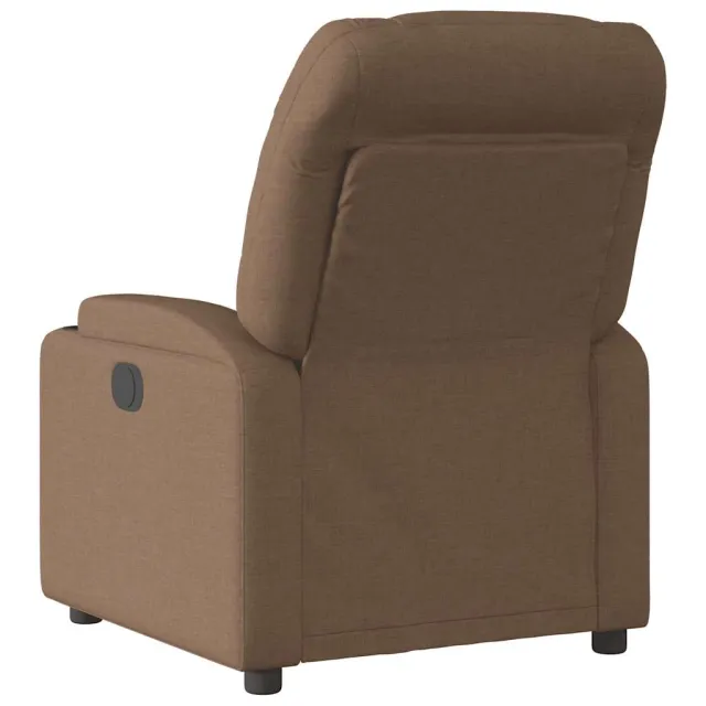 Fauteuil inclinable électrique Marron Tissu