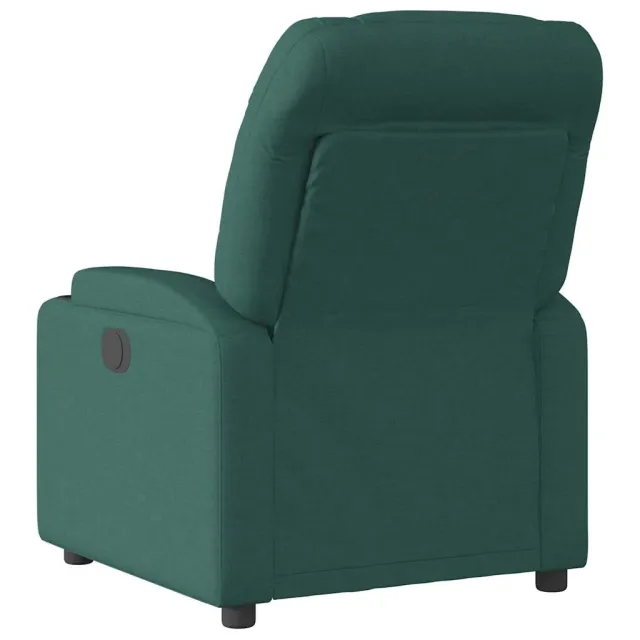 Fauteuil inclinable électrique Vert foncé Tissu