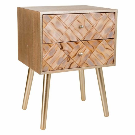 Nachtkastje Alexandra House Living Bruin 35 x 61 x 44 cm