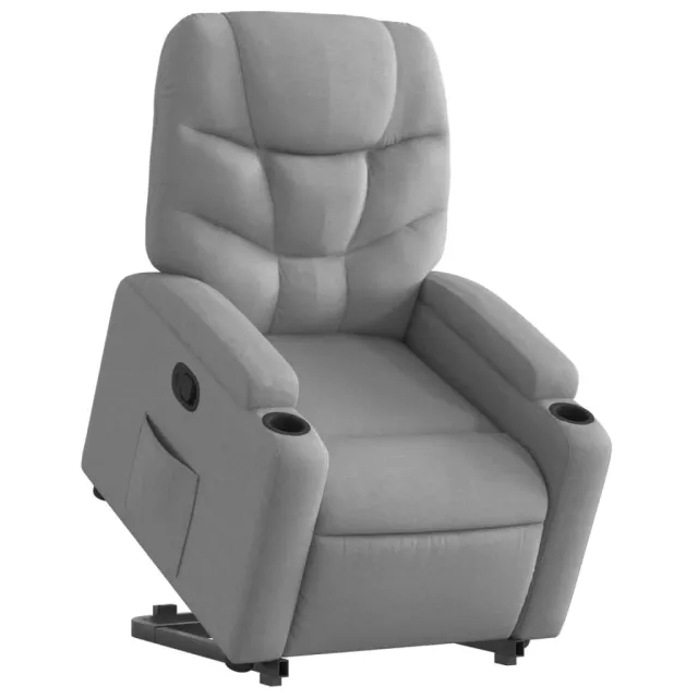 Fauteuil inclinable Gris clair Tissu