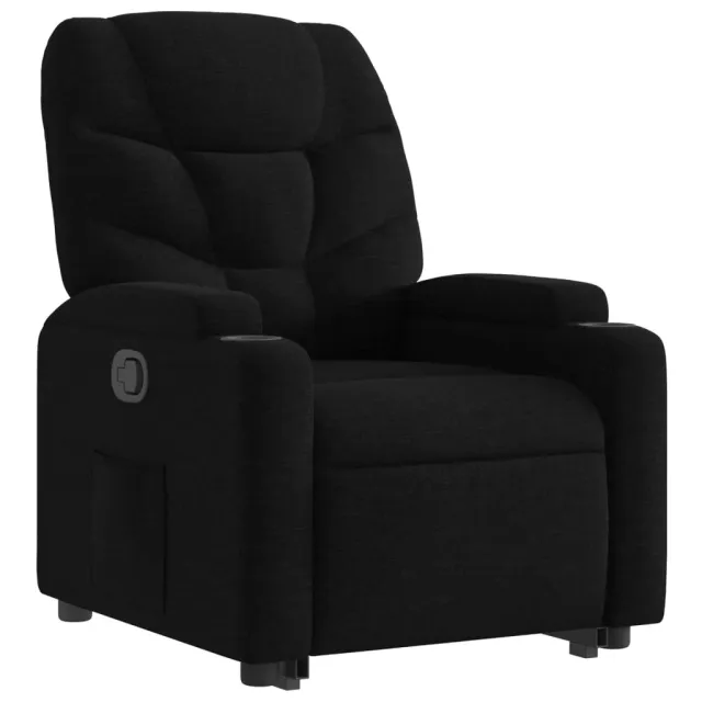 Fauteuil inclinable noir tissu