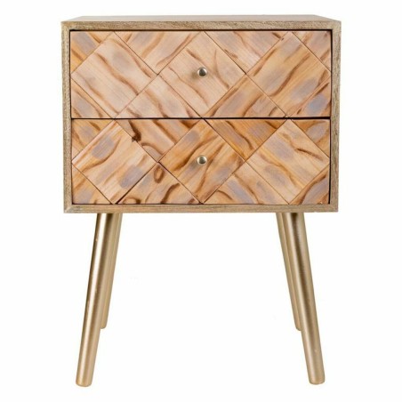 Comodino Alexandra House Living Marrone 35 x 61 x 44 cm