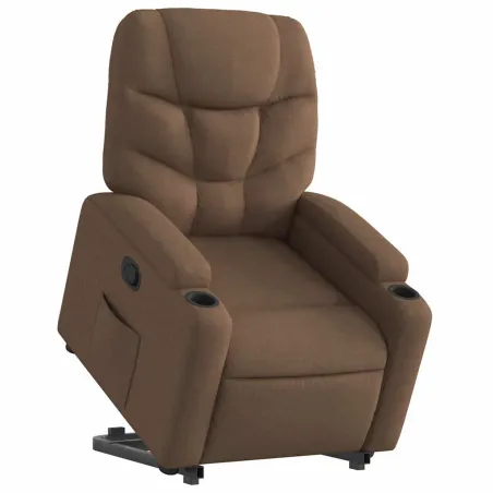 Fauteuil inclinable Marron Tissu