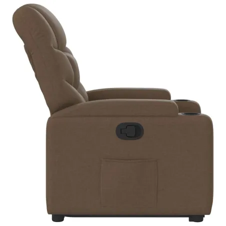 Fauteuil inclinable Marron Tissu