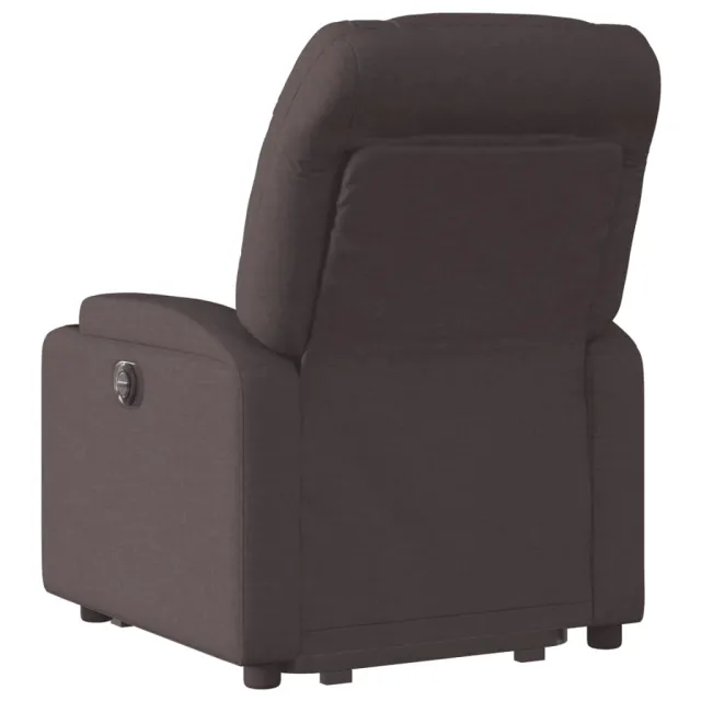 Fauteuil inclinable marron foncé tissu