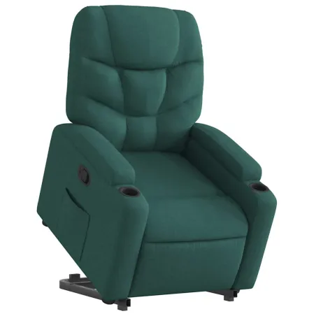 Fauteuil inclinable vert foncé tissu