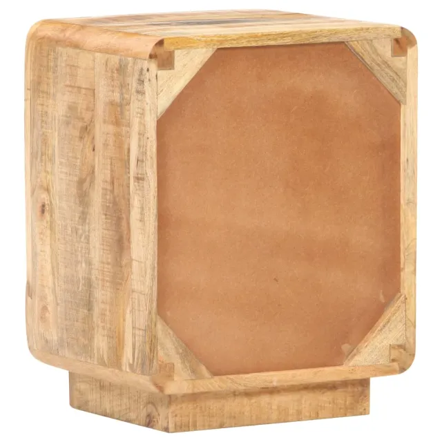 Table de chevet 40x30x50 cm Bois de manguier brut