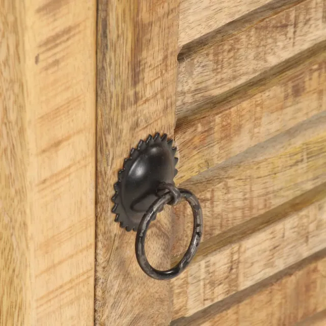 Table de chevet 40x30x50 cm Bois de manguier brut