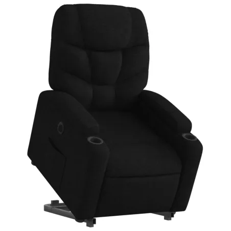 Fauteuil inclinable électrique noir tissu