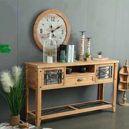 Meuble d'Entrée Alexandra House Living Marron 36 x 80 x 145 cm