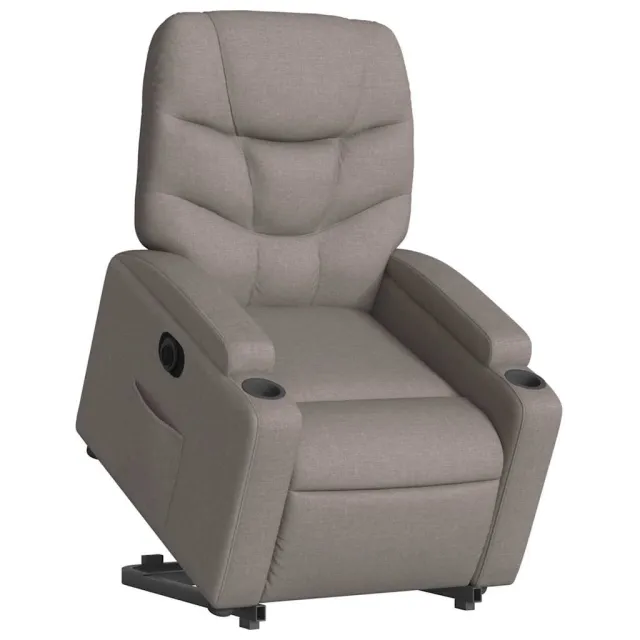 Fauteuil inclinable électrique taupe tissu