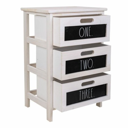 Caisson à Tiroirs Alexandra House Living Blanc Bois de paulownia 29 x
