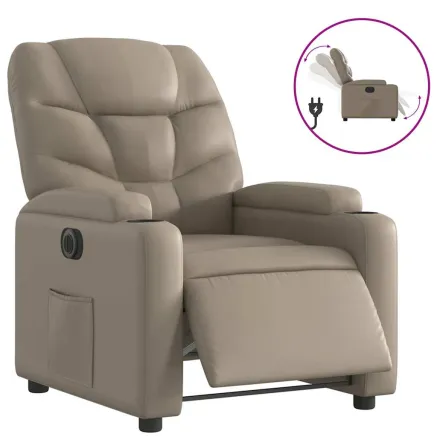 Fauteuil inclinable électrique Cappuccino Similicuir 2