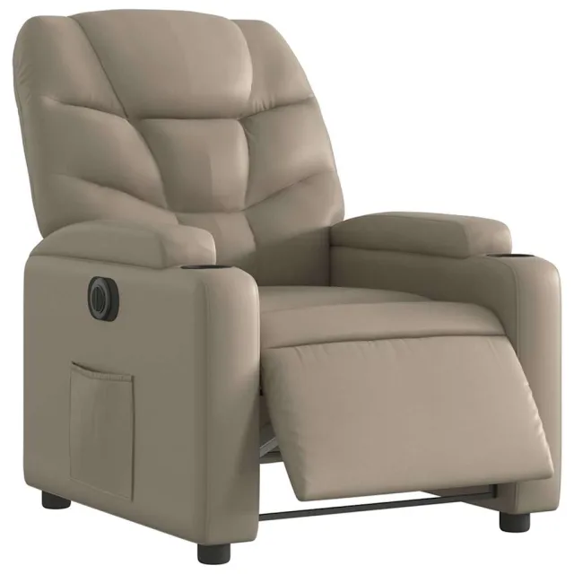 Fauteuil inclinable électrique Cappuccino Similicuir