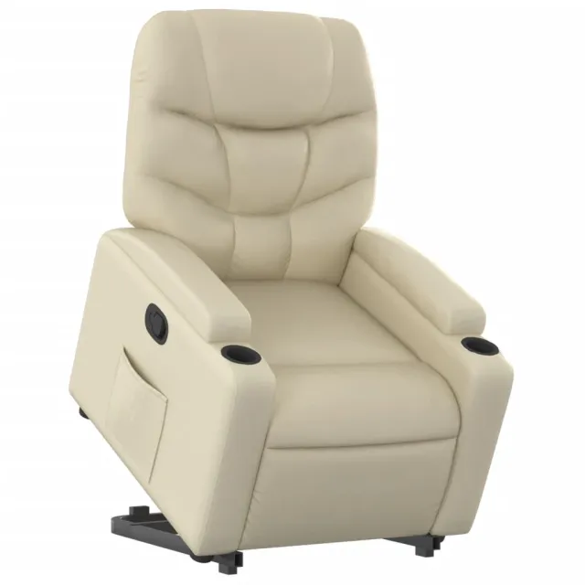 Fauteuil inclinable Crème Similicuir