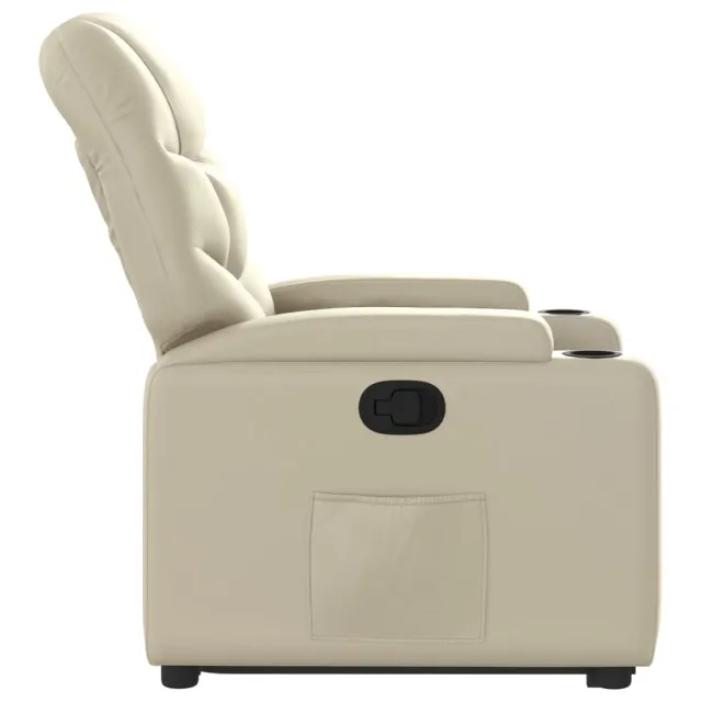 Fauteuil inclinable Crème Similicuir