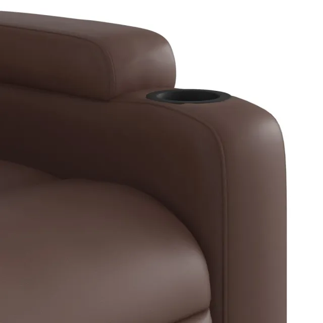 Fauteuil inclinable marron similicuir