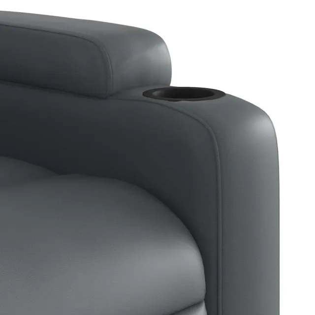 Fauteuil inclinable de massage Gris Similicuir