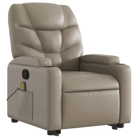 Fauteuil inclinable de massage Cappuccino Similicuir