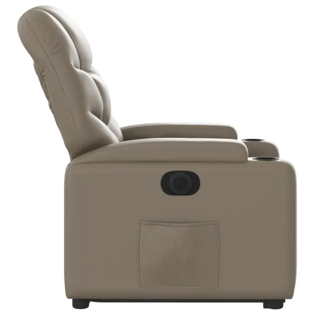 Fauteuil inclinable électrique cappuccino similicuir