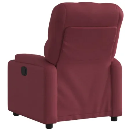 Fauteuil inclinable électrique Rouge bordeaux Tissu