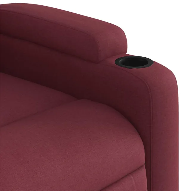 Fauteuil inclinable électrique Rouge bordeaux Tissu