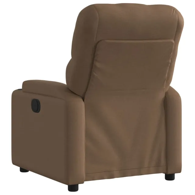 Fauteuil inclinable électrique Marron Tissu