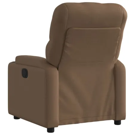 Fauteuil inclinable électrique Marron Tissu