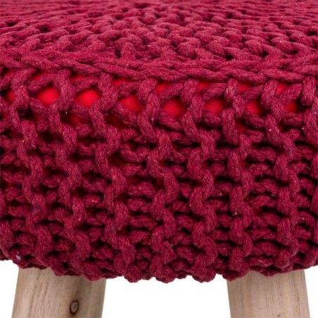 Stool Alexandra House Living Burgundy Bamboo Sponge MDF Wood 32 x 44 x