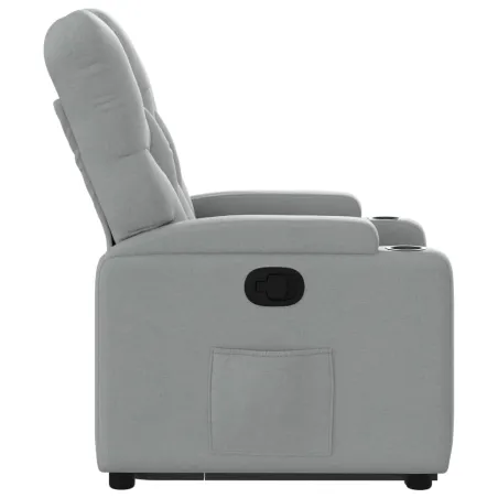 Fauteuil inclinable Gris clair Tissu