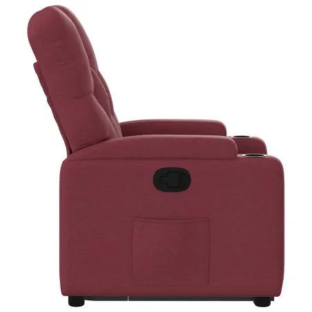 Fauteuil inclinable rouge bordeaux tissu