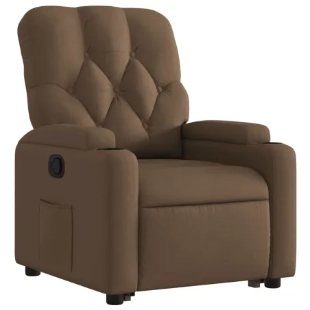 Fauteuil inclinable Marron Tissu