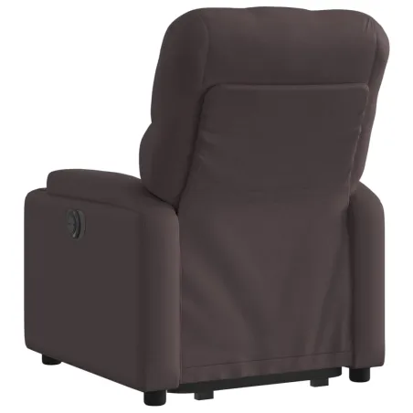 Fauteuil inclinable marron foncé tissu