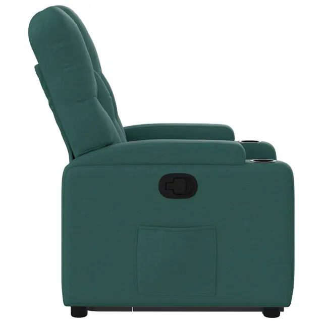 Fauteuil inclinable vert foncé tissu