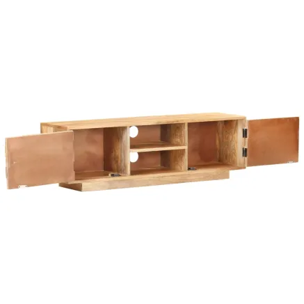 Meuble TV 116x30x35 cm Bois de manguier solide 2