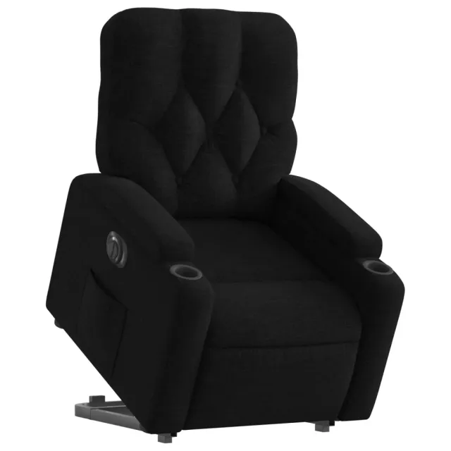 Fauteuil inclinable électrique noir tissu
