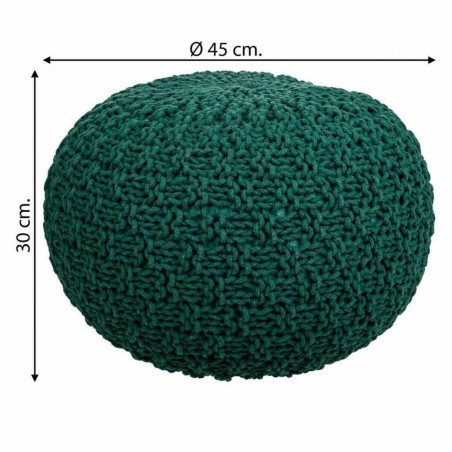 Puff Alexandra House Living Verde scuro polistirene 45 x 30 x 45 cm