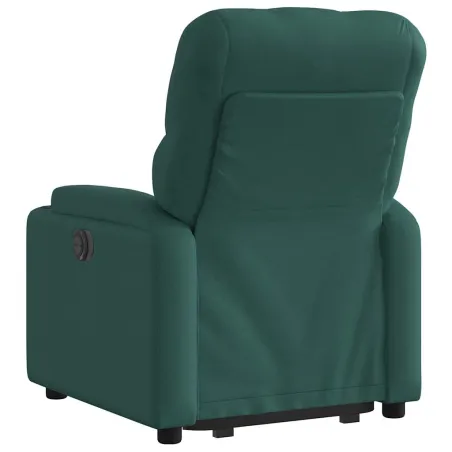 Fauteuil inclinable électrique vert foncé tissu