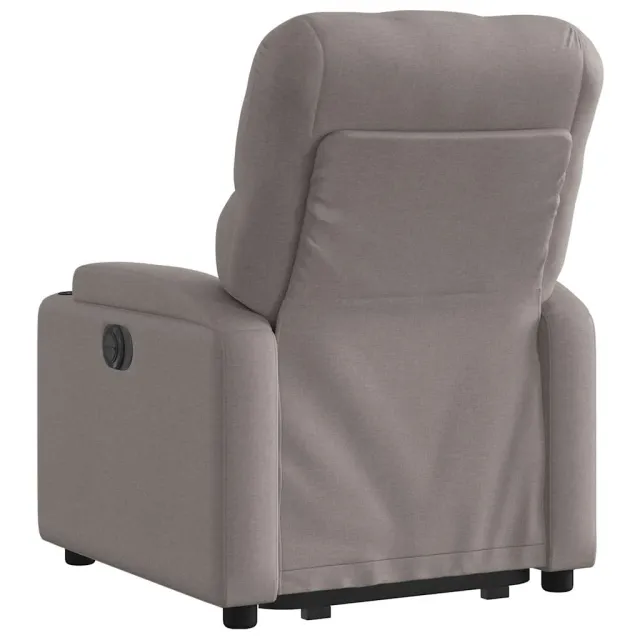 Fauteuil inclinable électrique taupe tissu
